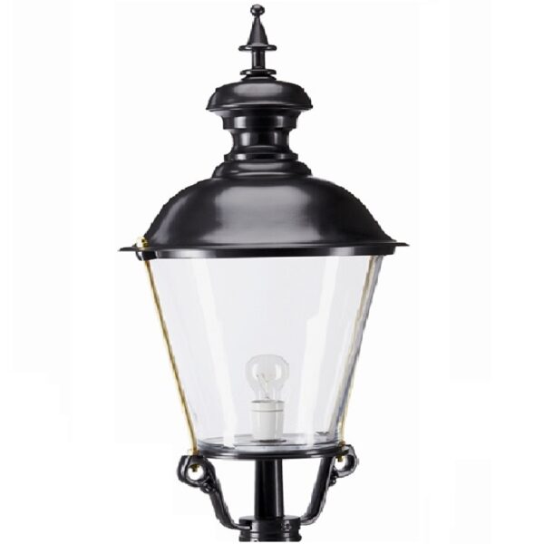 K1 rund lampe med pulverlakeret top