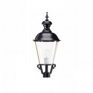 K4 rund lampe med pulverlakeret top