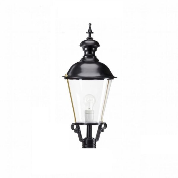 K4 rund lampe med pulverlakeret top