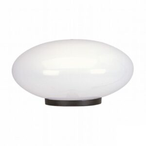 Elipse kuppel 40 cm hvidt glas