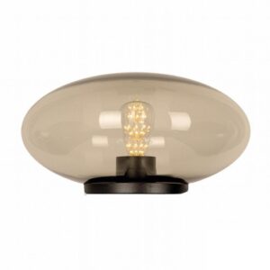 Elipse kuppel 40 cm røgfarvet glas