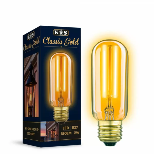 2 Watt lille rørformet LED glødepære