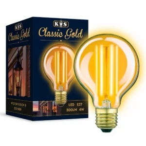 4 Watt kuglerund LED glødepære klar KUN 10 stk. tilbage