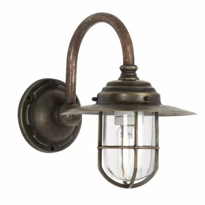 Skibslampe Barro i bronze og kobber