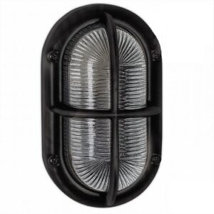 Skibslampe Oculus i sort bronze
