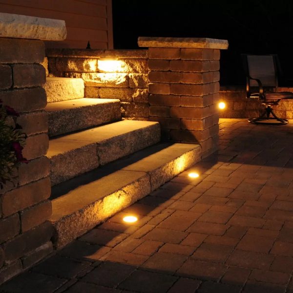 10,5 cm uplight rund til nedgravning