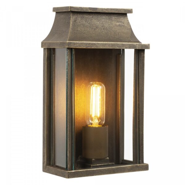 Göteborg murlampe i bronze