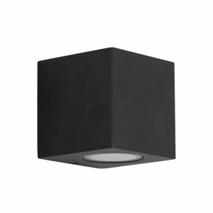 Levi firkantet downlight i rustfrit stål sort