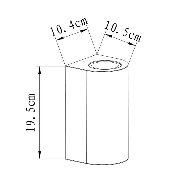 Noa rund uplight/downlight i rustfrit stål antracitgrå - Image 6