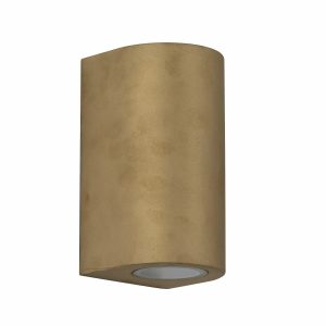 Noa rund uplight/downlight i messing