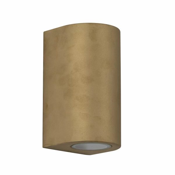 Noa rund uplight/downlight i messing