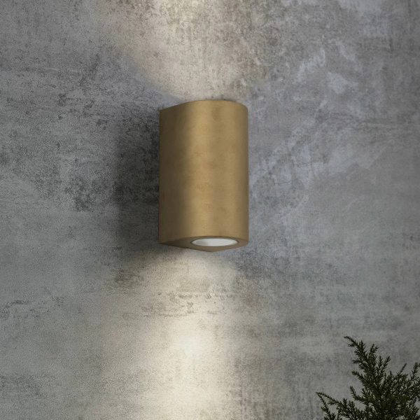Noa rund uplight/downlight i messing - Image 2
