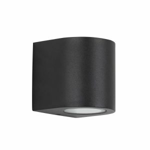 Noa rund downlight i rustfrit stål sort