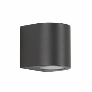 Noa rund downlight i rustfrit stål antracitgrå