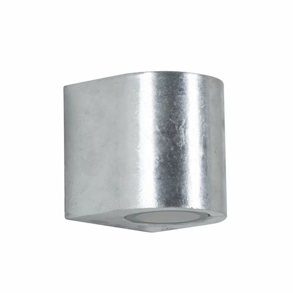 Noa rund downlight i galvaniseret stål