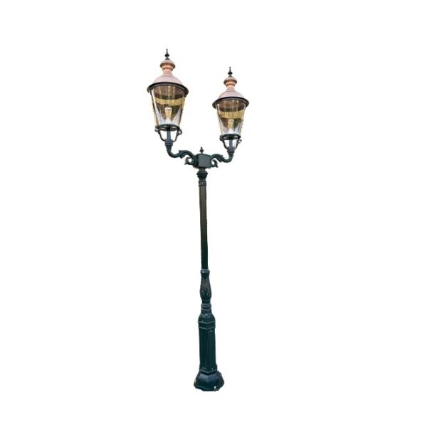 Düsseldorf dobbelt kobber standerlampe