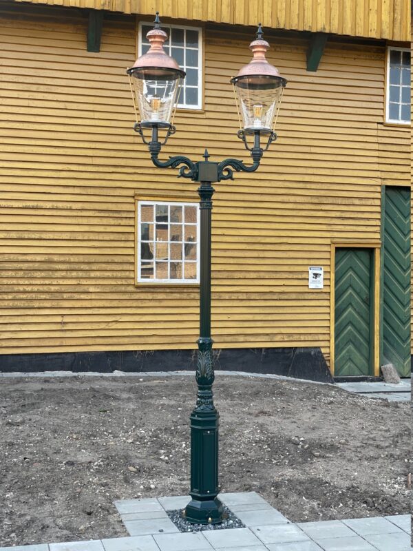 Düsseldorf dobbelt kobber standerlampe - Image 5