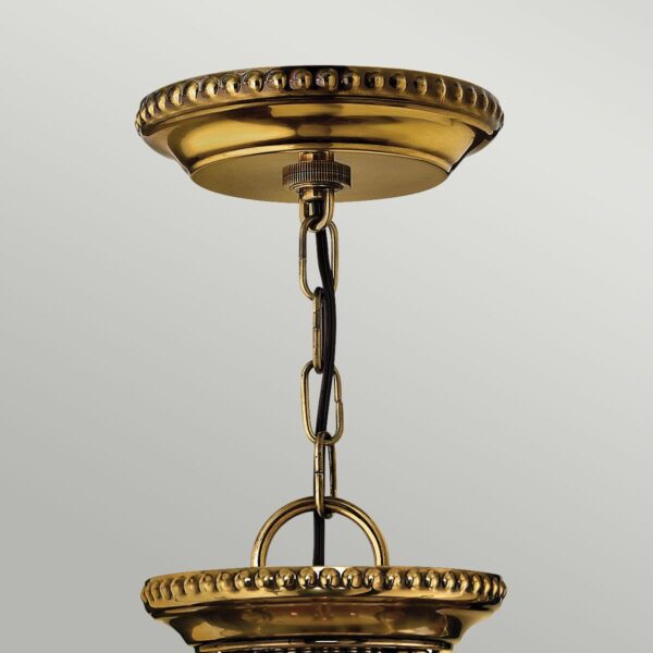 Cambridge L messing chandelier med 3 lyskilder - Image 8