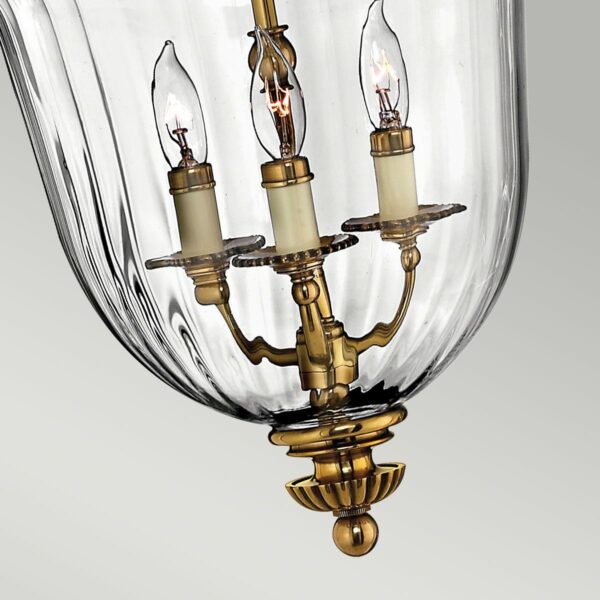 Cambridge S messing chandelier med 3 lyskilder - Image 4