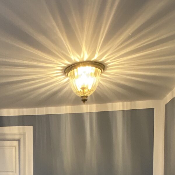 Cambridge messing loftlampe med 3 lyskilder - Image 3