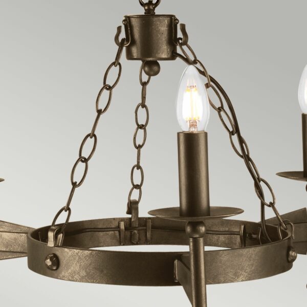 Ravnsborg middelalder chandelier med 3 lyskilder - Image 4