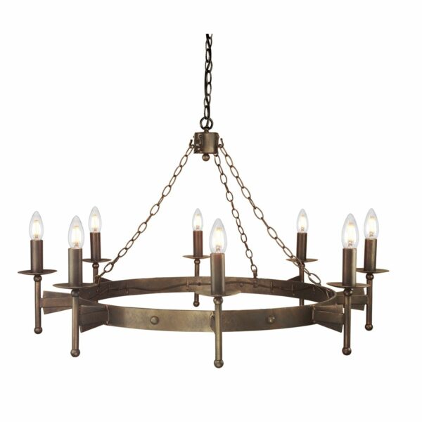 Ravnsborg middelalder chandelier med 8 lyskilder
