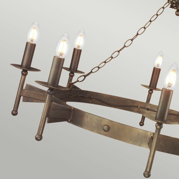 Ravnsborg middelalder chandelier med 8 lyskilder - Image 3