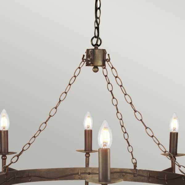 Ravnsborg middelalder chandelier med 8 lyskilder - Image 2