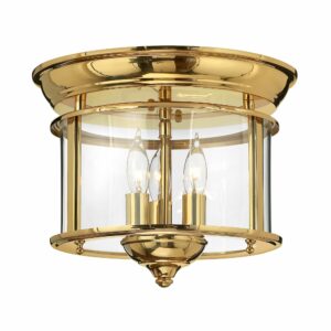 Gentry messing loftlampe med 3 lyskilder