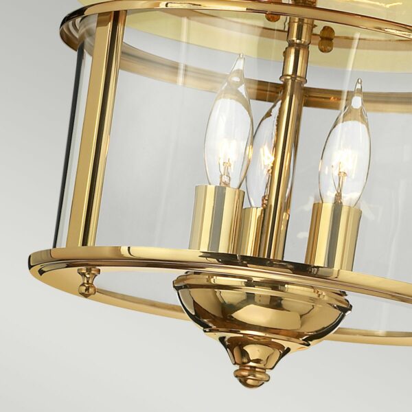 Gentry messing loftlampe med 3 lyskilder - Image 3