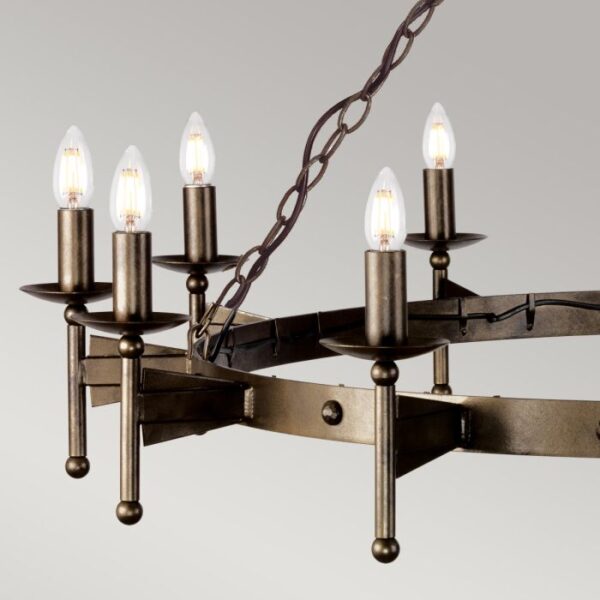 Ravnsborg middelalder chandelier med 12 lyskilder - Image 2