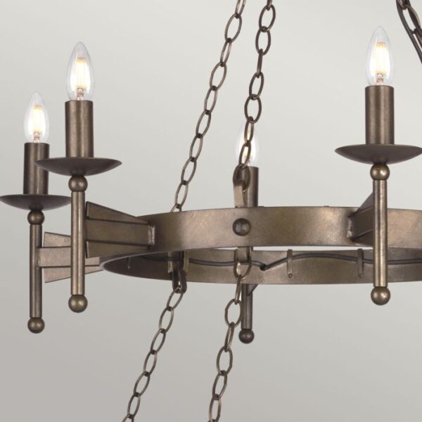 Ravnsborg middelalder dobbelt chandelier med 18 lyskilder - Image 4