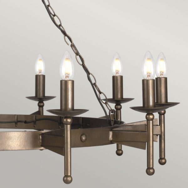 Ravnsborg middelalder dobbelt chandelier med 18 lyskilder - Image 3