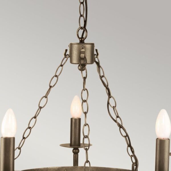 Ravnsborg middelalder chandelier med 5 lyskilder - Image 4
