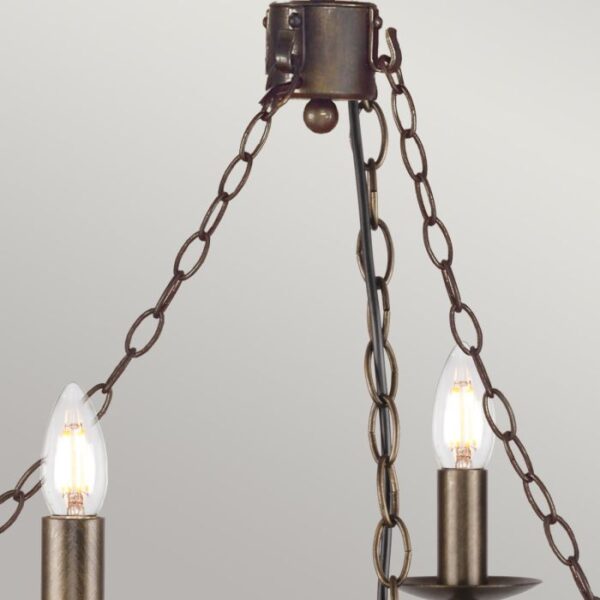 Ravnsborg middelalder chandelier med 6 lyskilder - Image 4