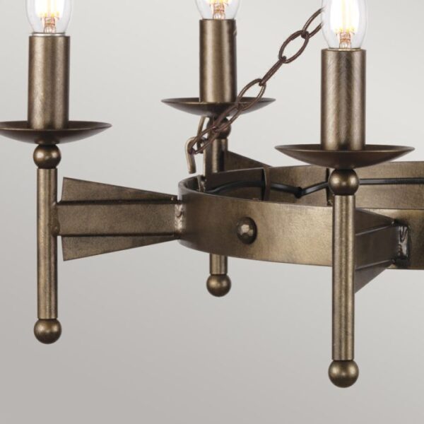 Ravnsborg middelalder chandelier med 6 lyskilder - Image 2