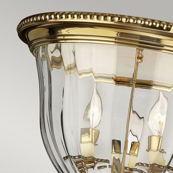 Cambridge messing loftlampe med 3 lyskilder - Image 7