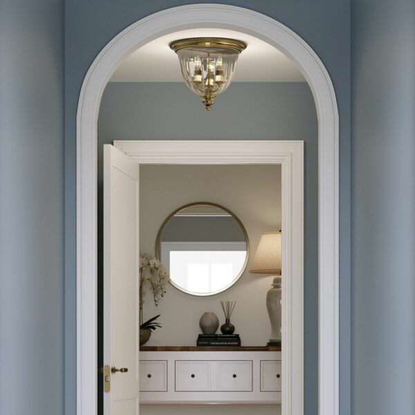 Cambridge messing loftlampe med 3 lyskilder - Image 5