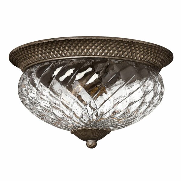 Plantation loftlampe i bronze finish med 3 lyskilder