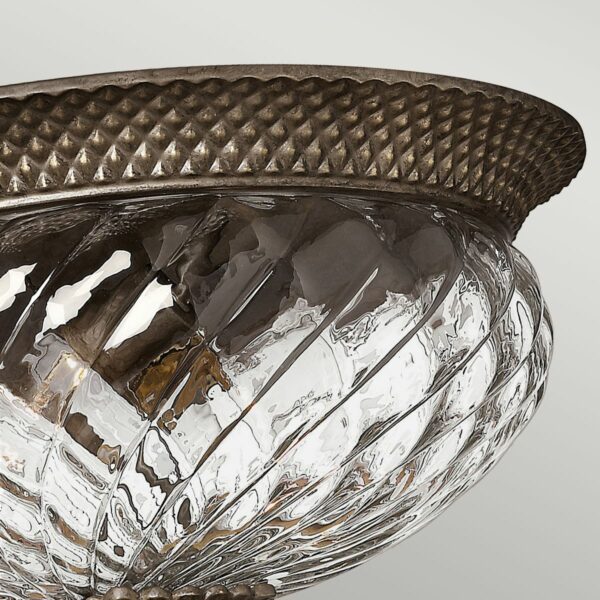 Plantation loftlampe i bronze finish med 3 lyskilder - Image 2