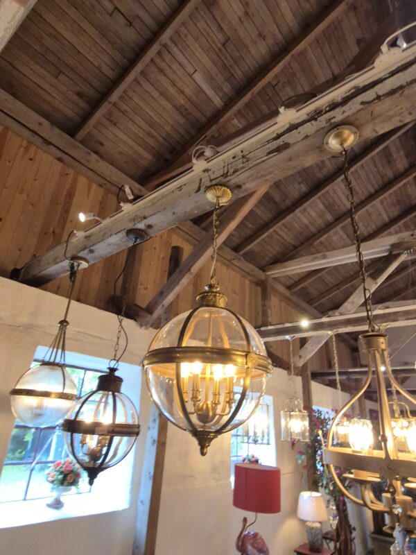 Viktorian kuglelampe i messing-finish med 4 lyskilder - Image 2