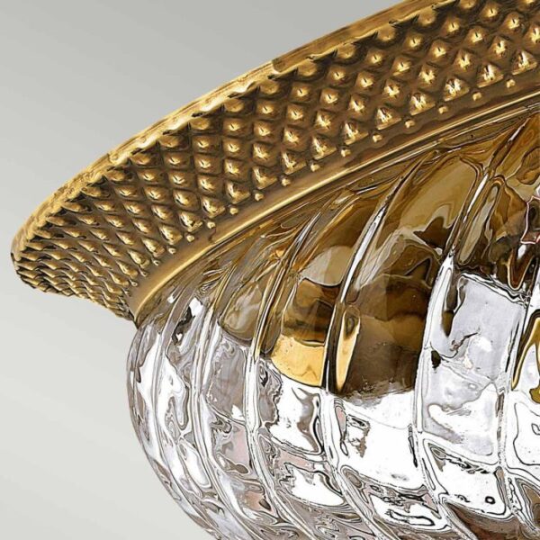 Plantation loftlampe i poleret messing med 2 lyskilder - Image 3