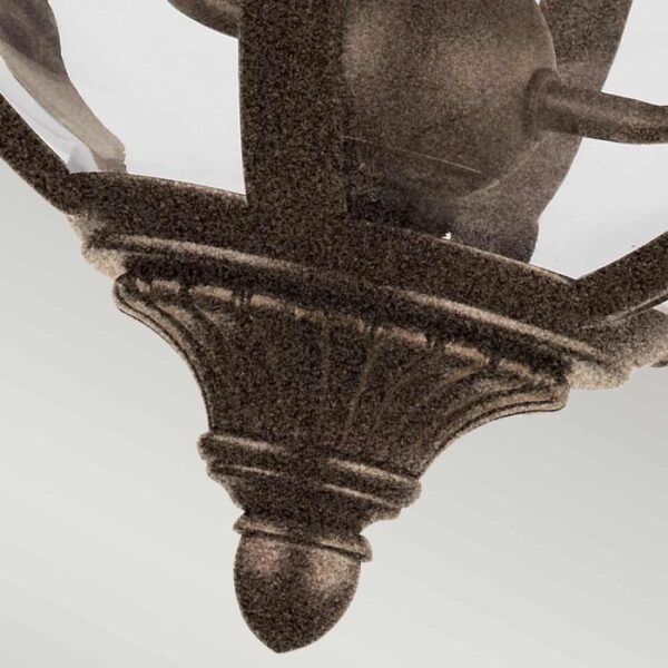Viktorian kuglelampe i bronze-finish med 3 lyskilder - Image 2