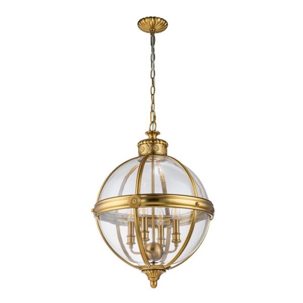 Viktorian kuglelampe i messing-finish med 4 lyskilder - Image 2