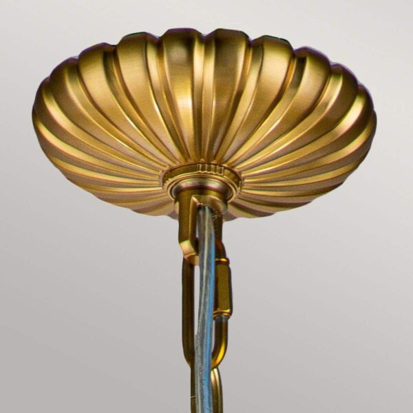 Viktorian kuglelampe i messing-finish med 4 lyskilder - Image 5