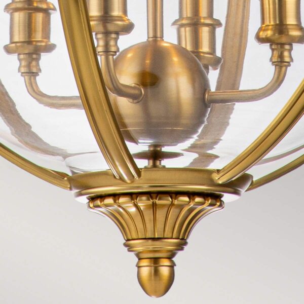 Viktorian kuglelampe i messing-finish med 4 lyskilder - Image 3