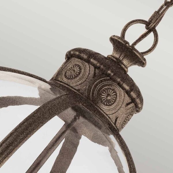 Viktorian kuglelampe i bronze-finish med 4 lyskilder - Image 2