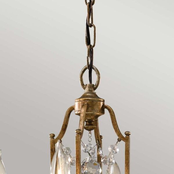 Valentina krystal chandelier i bronze-finish med 4 lyskilder - Image 5