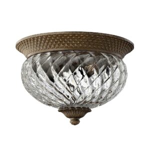 Plantation loftlampe i bronze finish med 2 lyskilder
