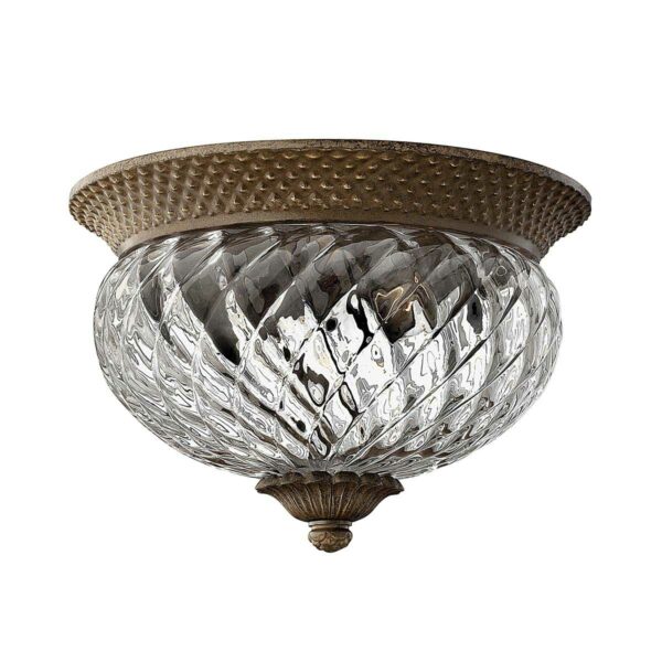 Plantation loftlampe i bronze finish med 2 lyskilder